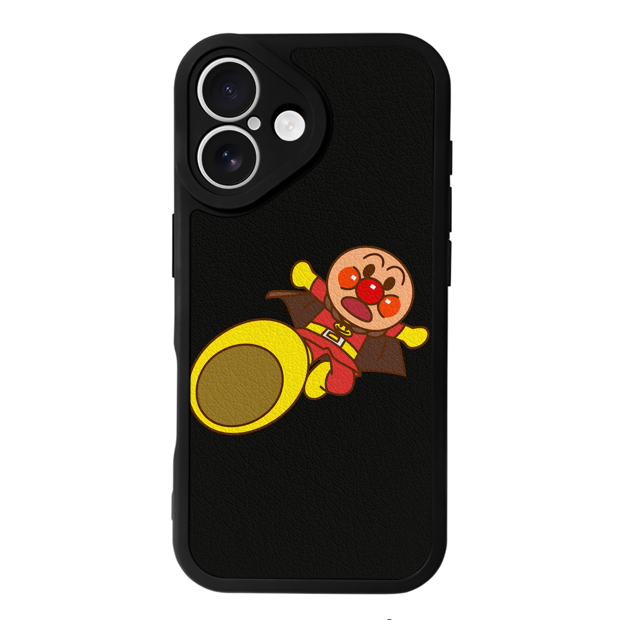 （画像用） アンパンマン Anpanman 【iPhone 16シリーズ対応】シリコンスマホケース（レザー調） 材質：シリコン